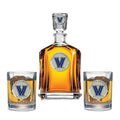 Villanova University Capitol Decanter with 2 Glasses