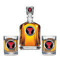 Texas Tech University #2 Capitol Decanter with 2 Glasses