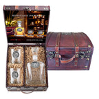 Grizzly Bear Capitol Decanter and 2 Glasses with Chest Box