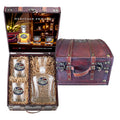 America's 250th Anniversary Mount Rushmore Capitol Decanter and 2 Glasses with Chest Box