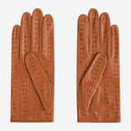 CD4010 (cognac) - Women's Italian Leather Driving Gloves