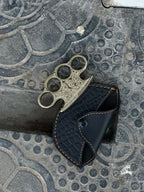 Custom engraved brass knuckle