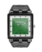 CF Leather (Black/Green) Watch