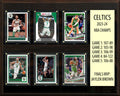Boston Celtics NBA Champions 2023-24 6 Card Plaque Tatum Jaylen Brown Donruss Hoops