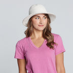 Women's Crocheted Brim Hat