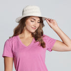 Women's Cotton Crochet Hat Medium Brim