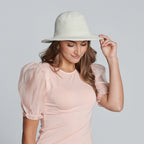 Women's Crocheted Brim Hat