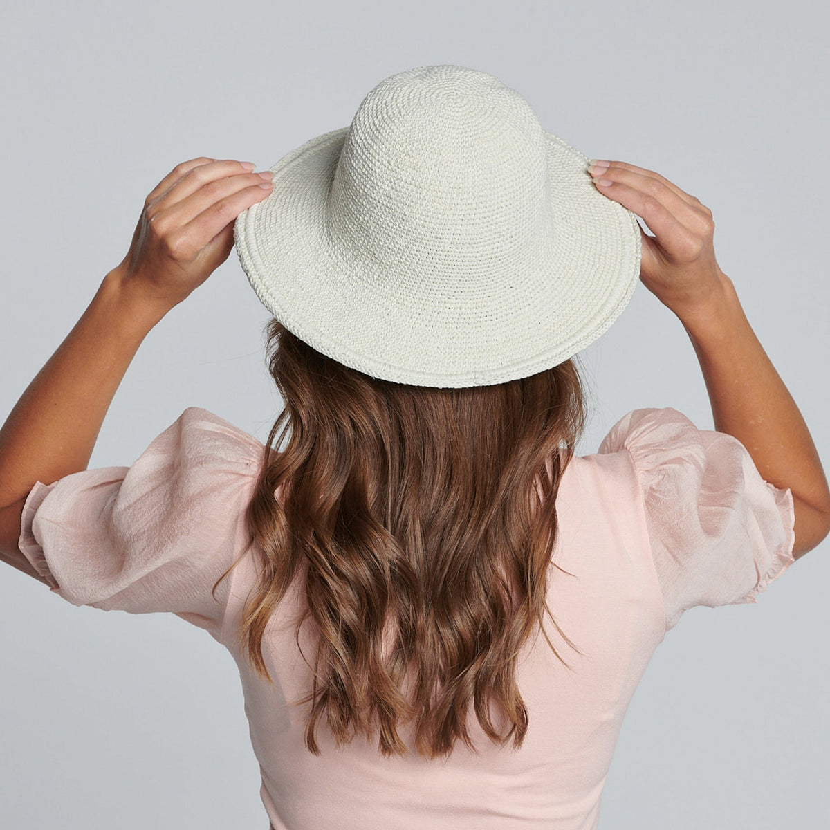 Women's Crocheted Brim Hat
