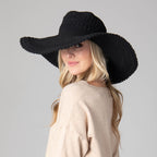 Women's Oversized Brim Crochet w/ Scalloped Edge