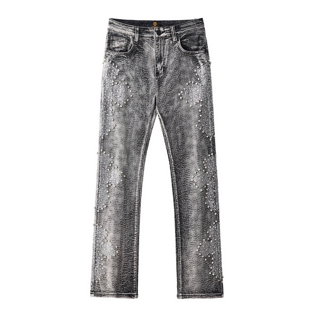 Century Penthouse Sanctum Cross Men's Denim Pants - Grey