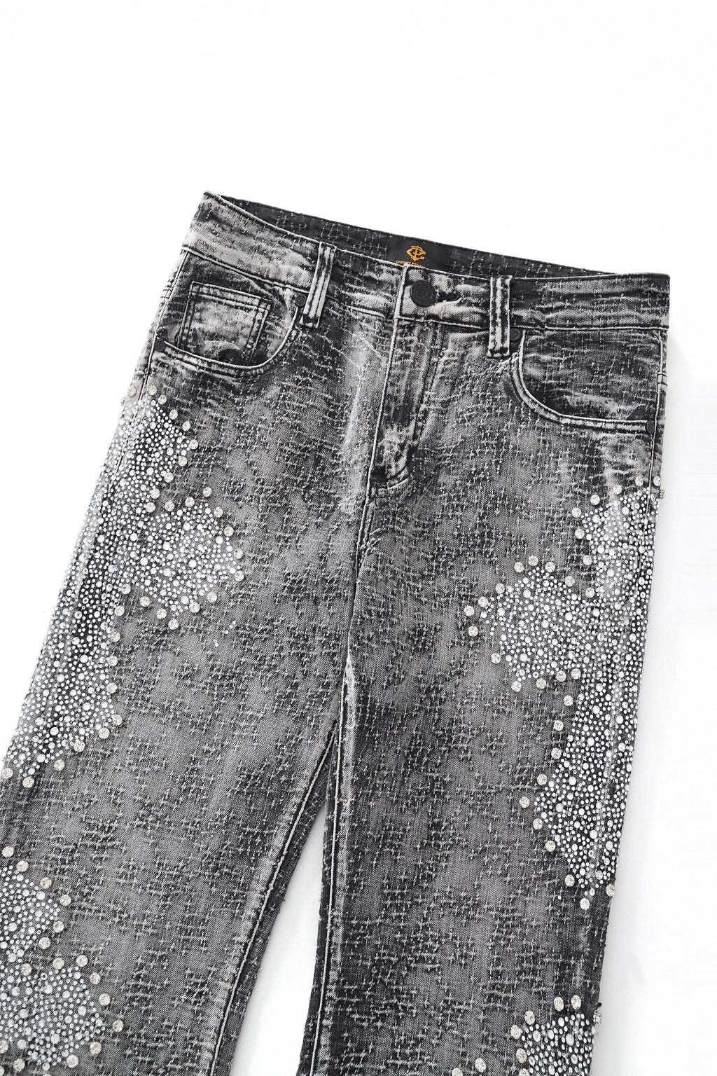Century Penthouse Sanctum Cross Men's Denim Pants - Grey