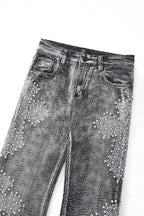 Century Penthouse Sanctum Cross Men's Denim Pants - Grey