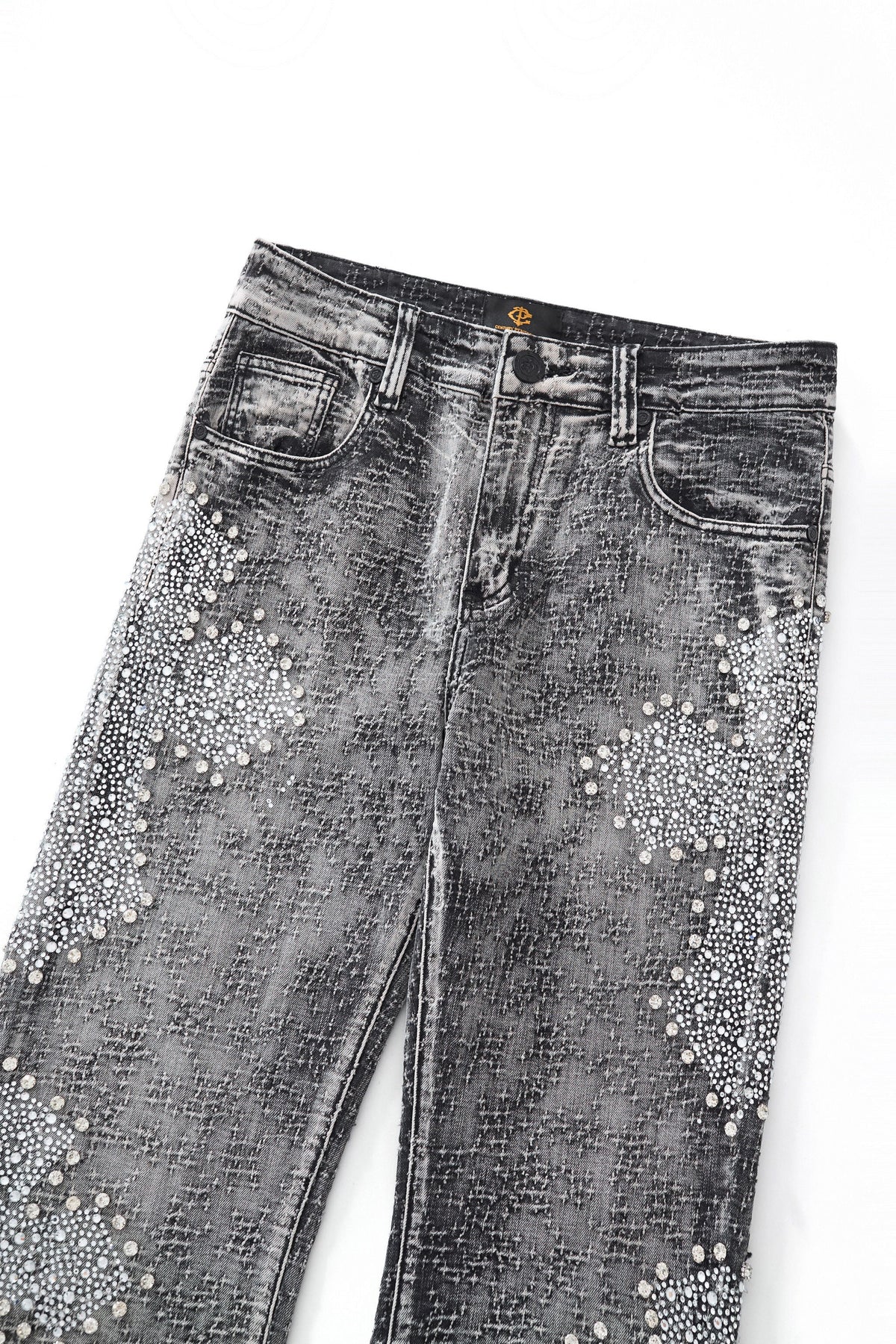 Century Penthouse Sanctum Cross Men's Denim Pants - Grey