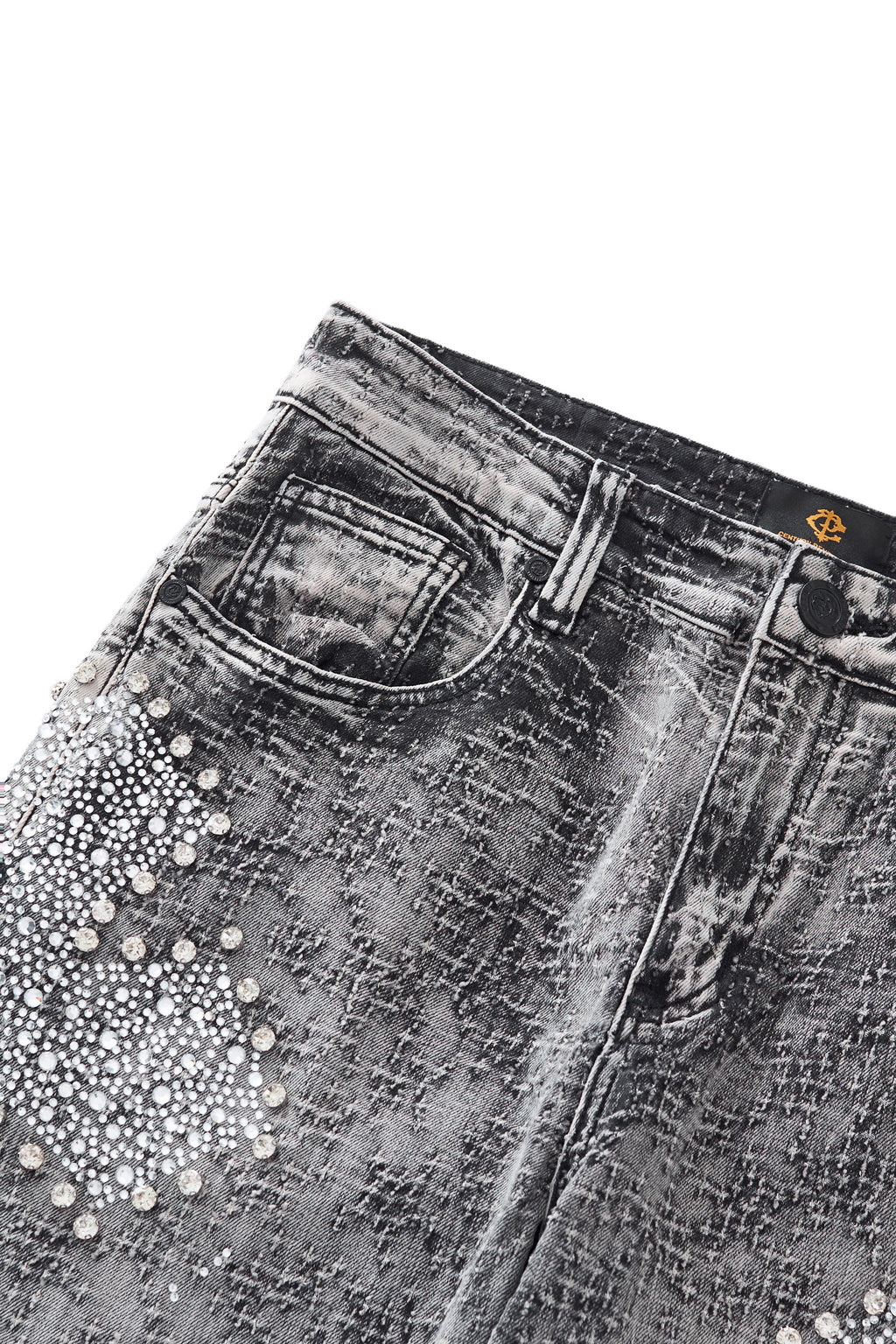 Century Penthouse Sanctum Cross Men's Denim Pants - Grey
