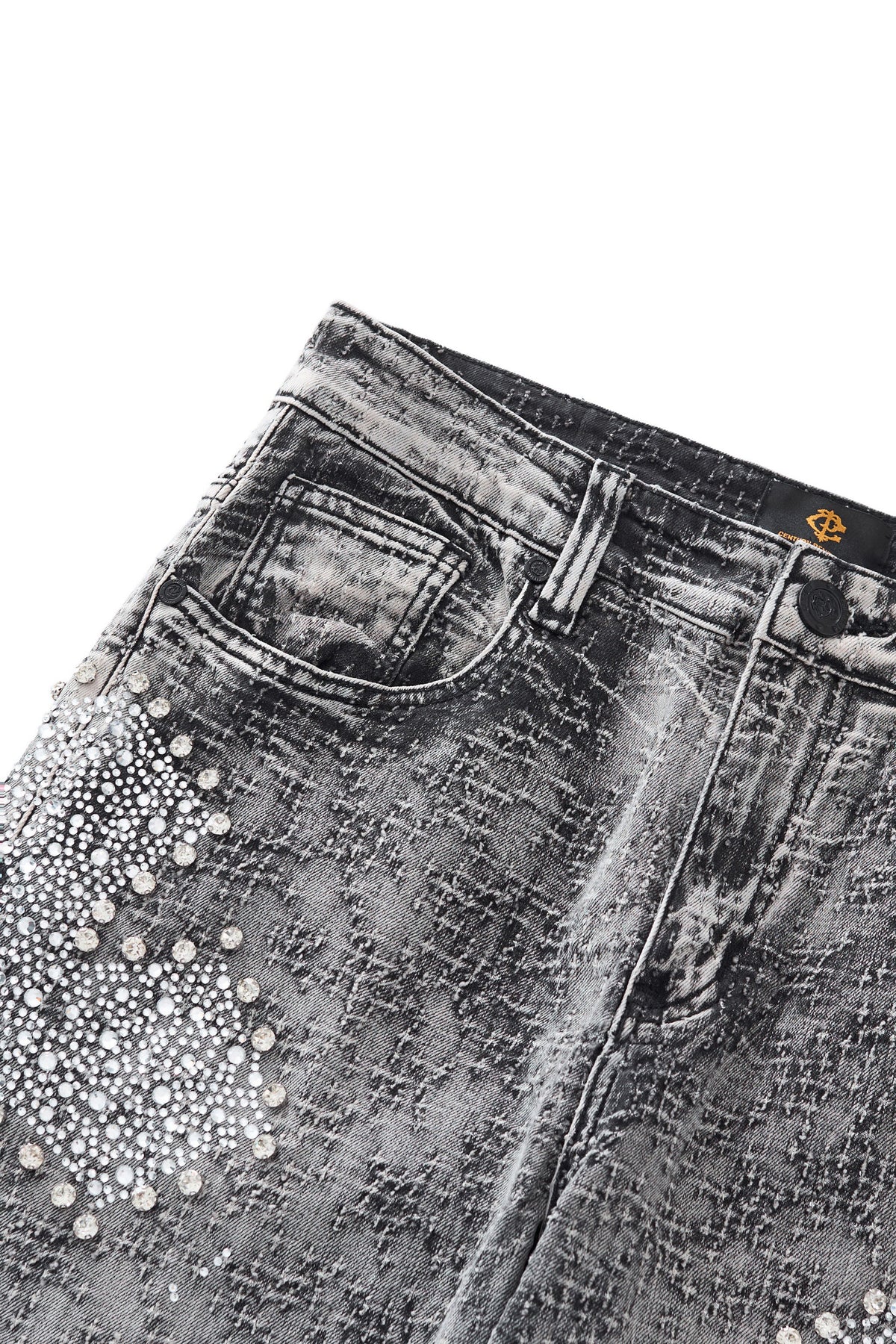 Century Penthouse Sanctum Cross Men's Denim Pants - Grey