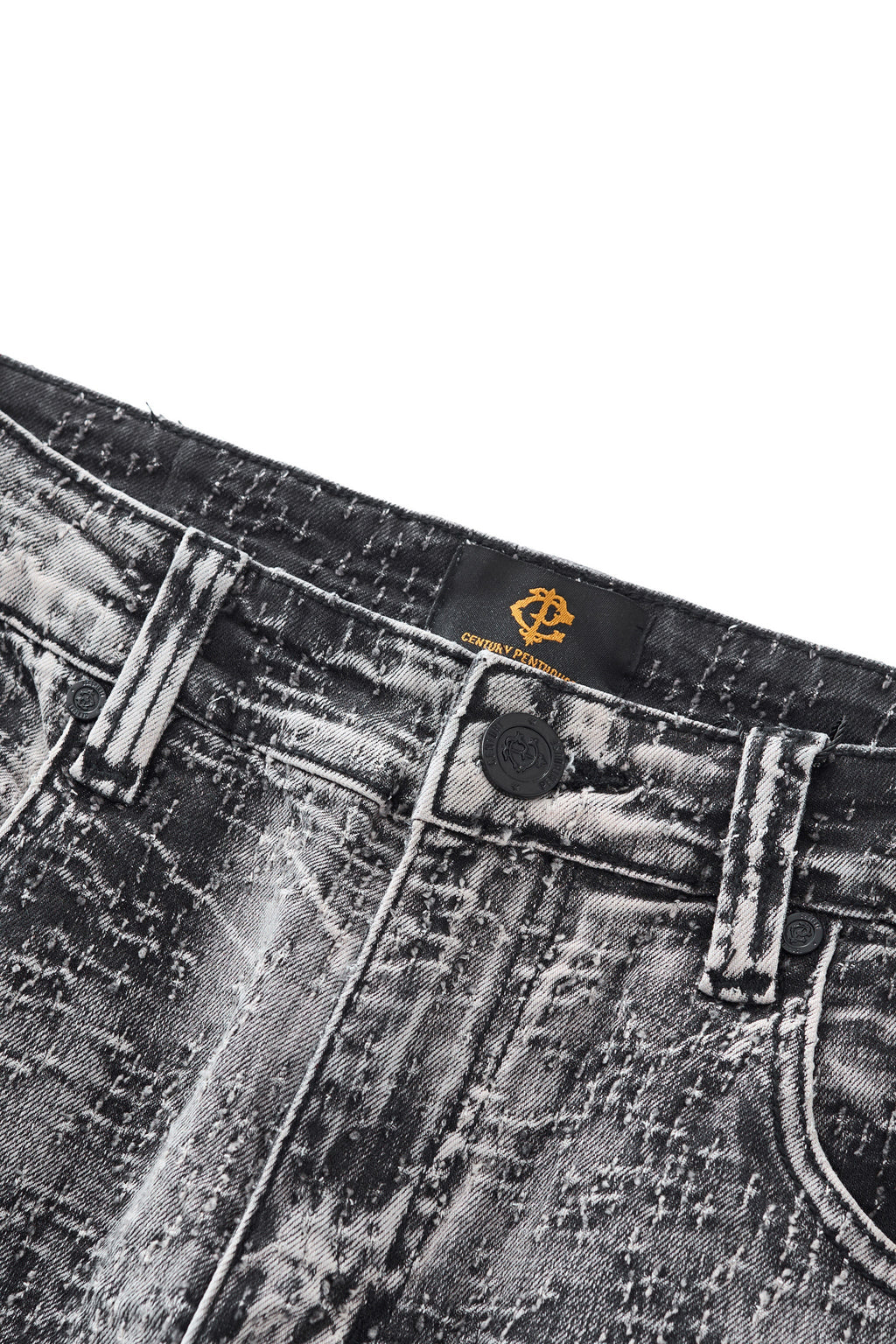 Century Penthouse Sanctum Cross Men's Denim Pants - Grey