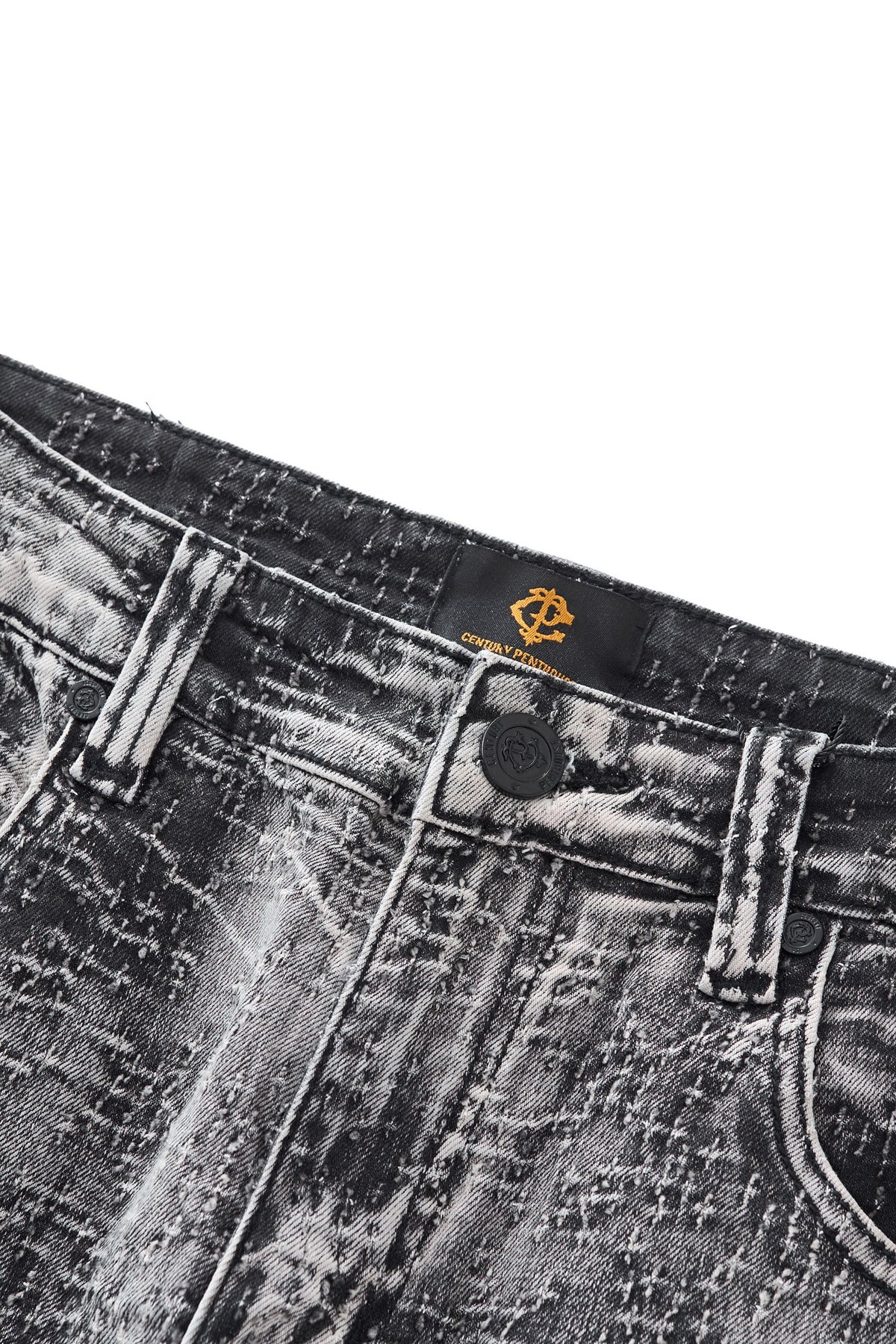 Century Penthouse Sanctum Cross Men's Denim Pants - Grey