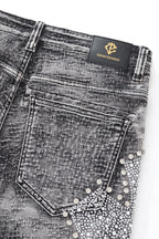 Century Penthouse Sanctum Cross Men's Denim Pants - Grey