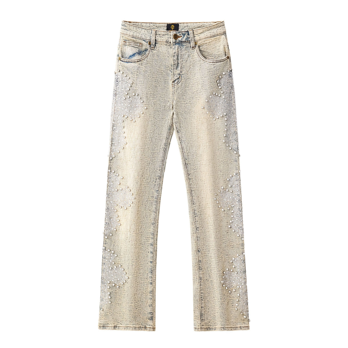 Century Penthouse Sanctum Cross Men's Denim Pants - Tan