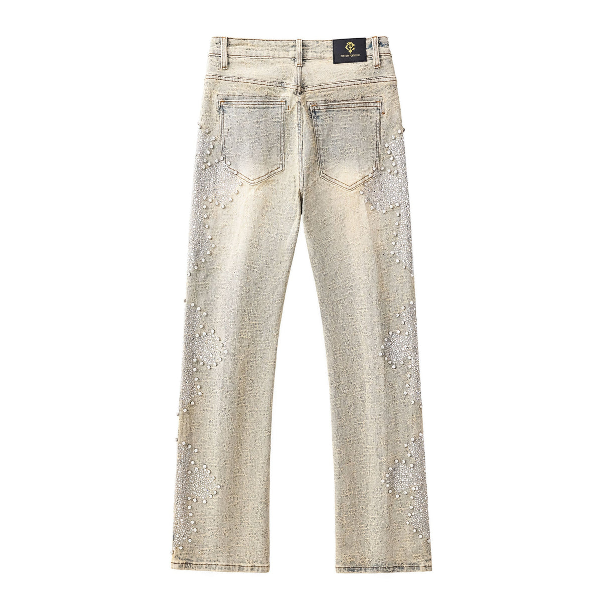 Century Penthouse Sanctum Cross Men's Denim Pants - Tan