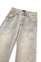 Century Penthouse Sanctum Cross Men's Denim Pants - Tan