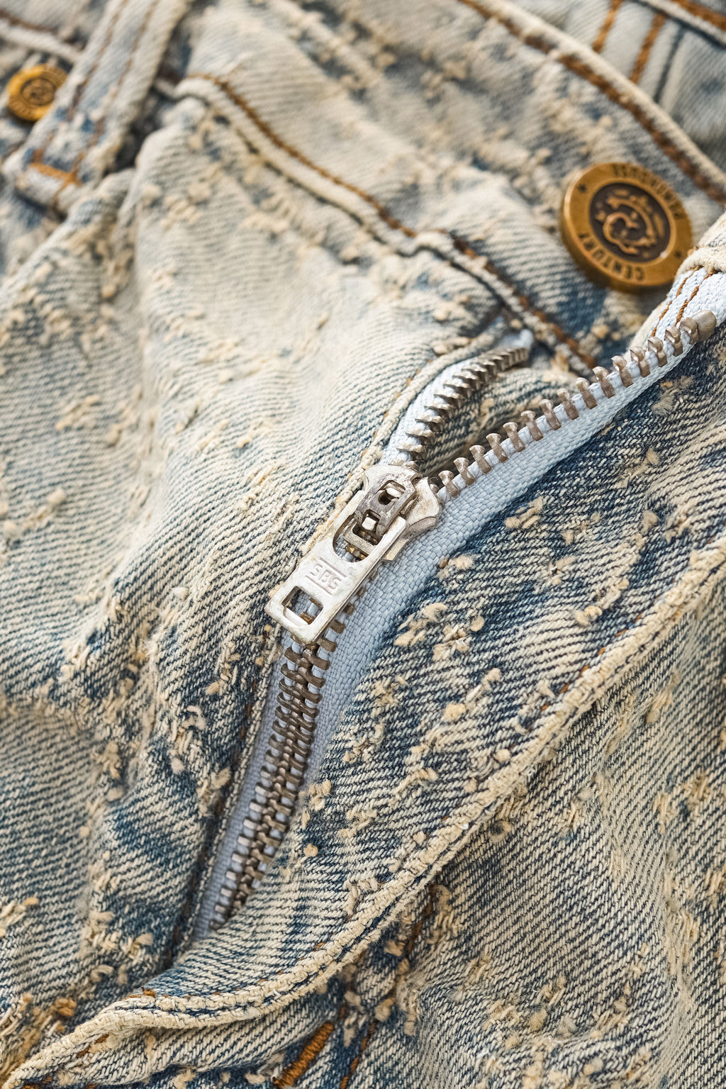 Century Penthouse Sanctum Cross Men's Denim Pants - Tan