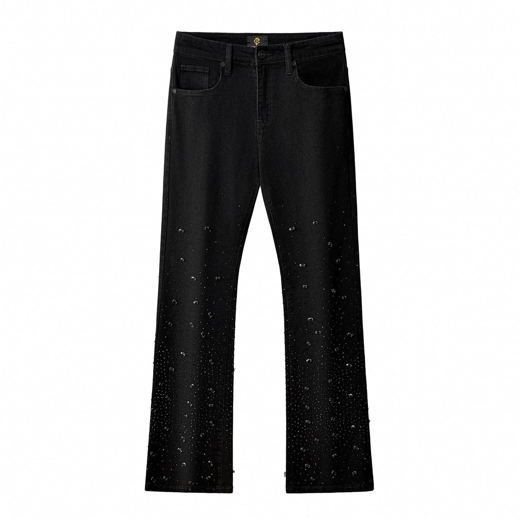 Century Penthouse Celestial Stud Men's Denim Pants - Black