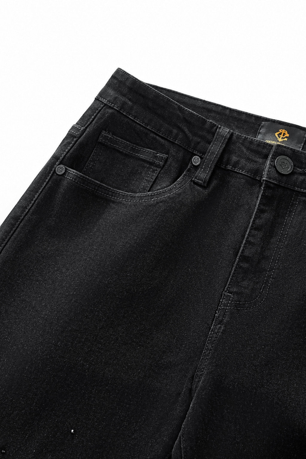 Century Penthouse Celestial Stud Men's Denim Pants - Black