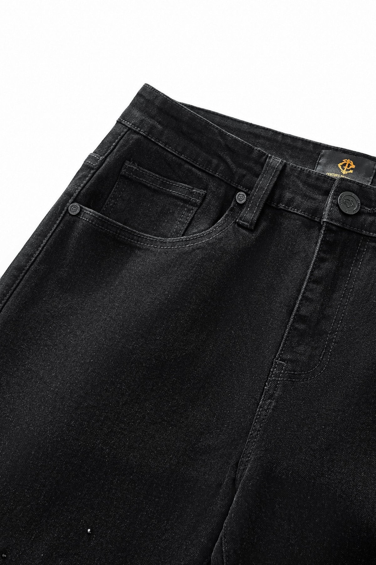 Century Penthouse Celestial Stud Men's Denim Pants - Black