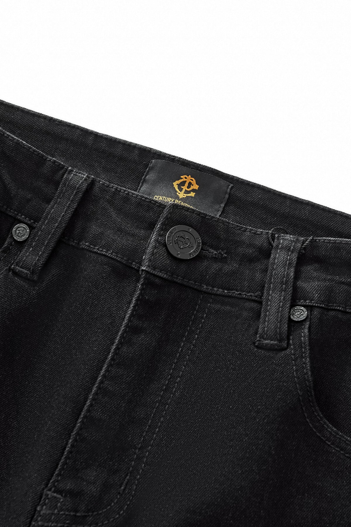 Century Penthouse Celestial Stud Men's Denim Pants - Black
