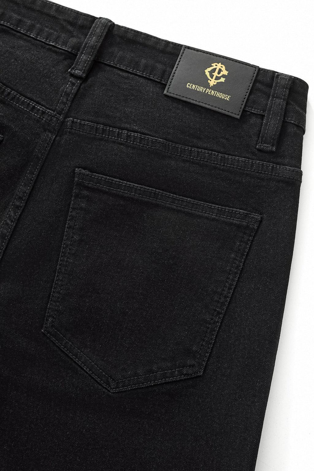 Century Penthouse Celestial Stud Men's Denim Pants - Black