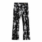 Century Penthouse Flocked Eclipse Men's Denim Pants - Black