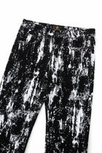 Century Penthouse Flocked Eclipse Men's Denim Pants - Black