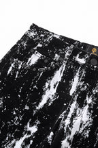 Century Penthouse Flocked Eclipse Men's Denim Pants - Black