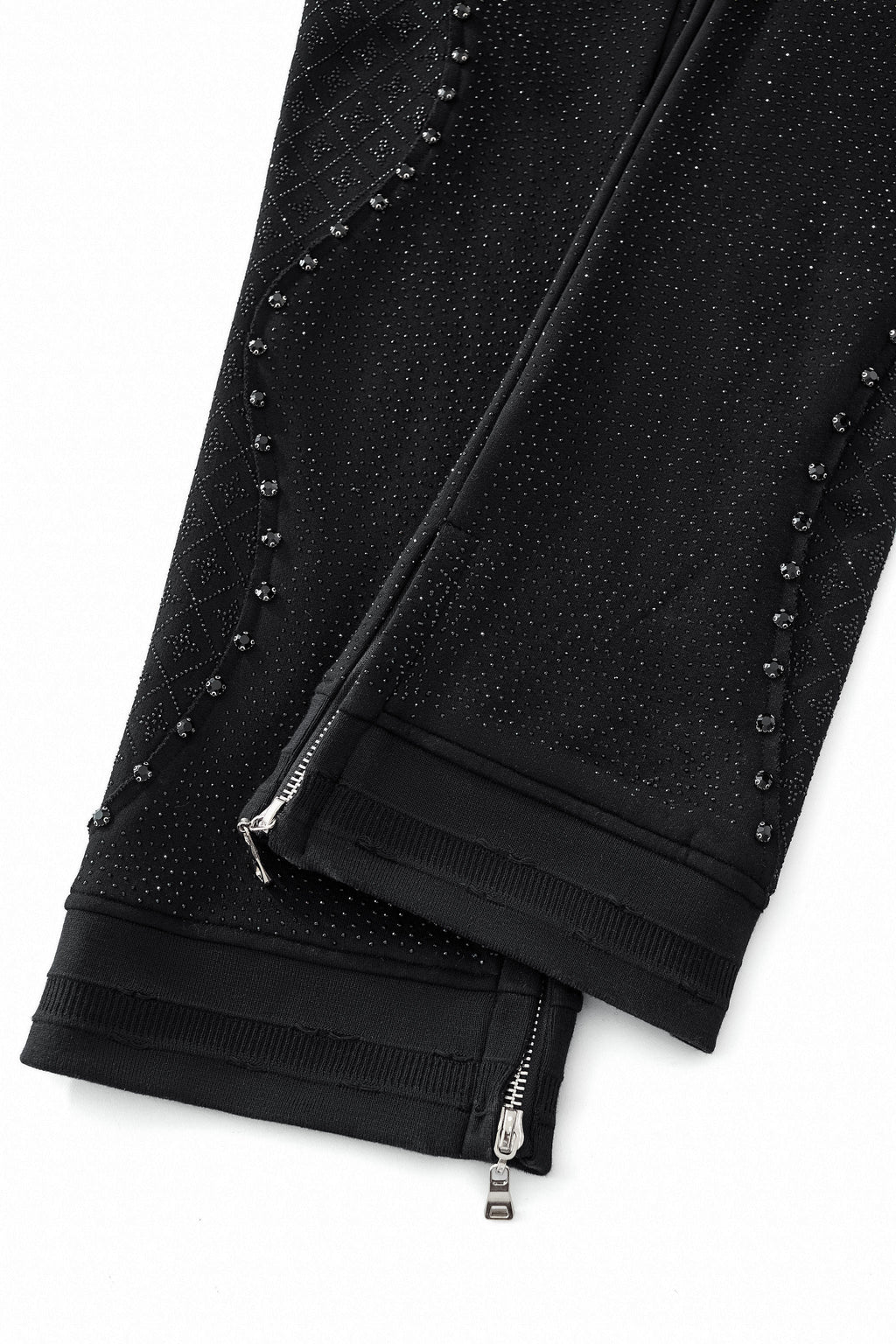 Barocco Midnight Matrix Studded Men's Sweatsuit - Black