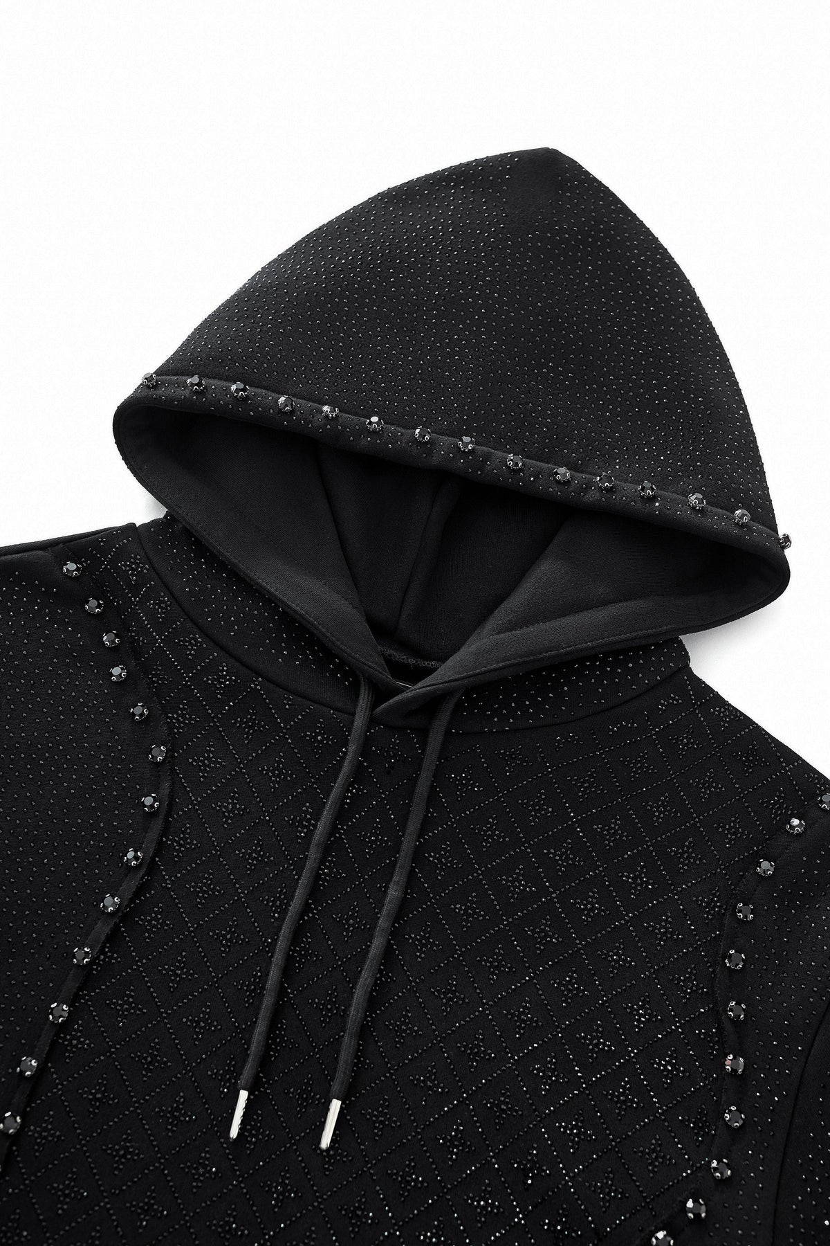 Barocco Midnight Matrix Studded Men's Sweatsuit - Black