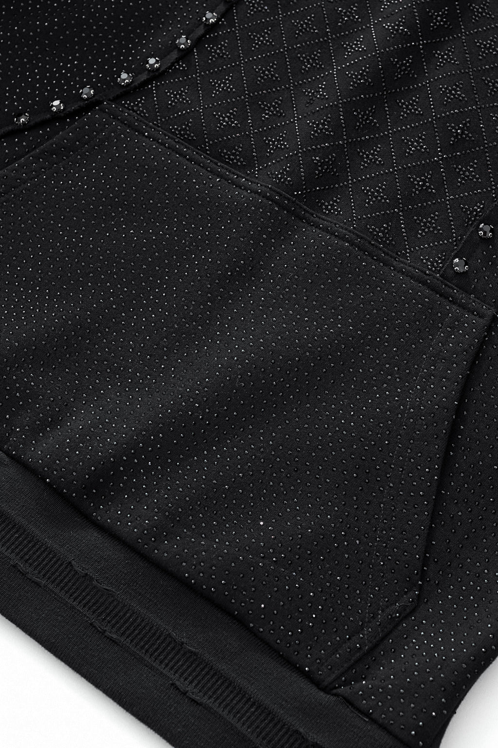 Barocco Midnight Matrix Studded Men's Sweatsuit - Black