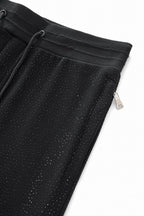 Barocco Midnight Matrix Studded Men's Sweatsuit - Black