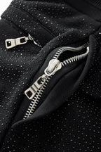 Barocco Midnight Matrix Studded Men's Sweatsuit - Black