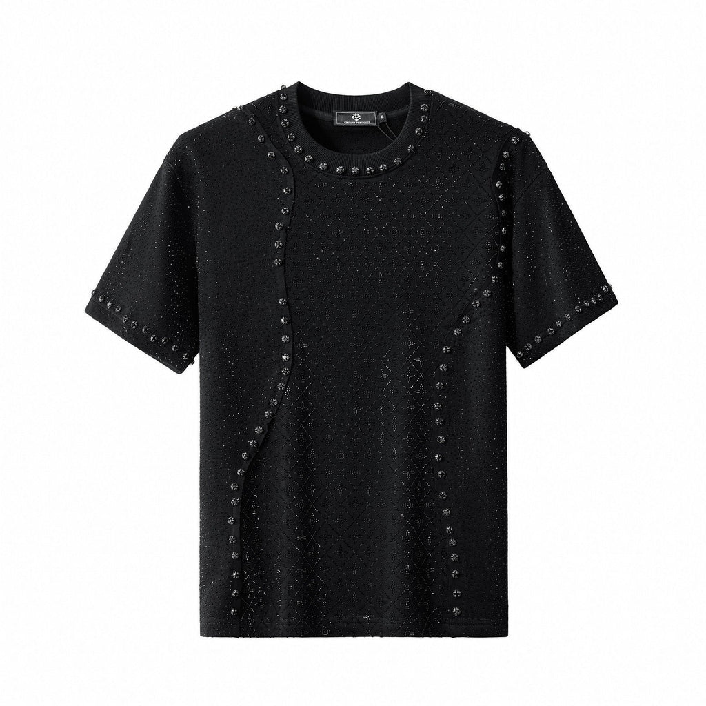 Radiant Grid Stone Short set – Century Penthouse BLACK/BLACK