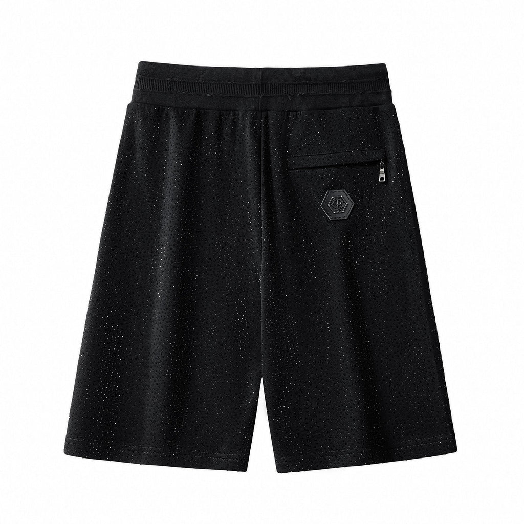 Radiant Grid Stone Short set – Century Penthouse BLACK/BLACK