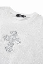 Century Penthouse Sanctum Cross Men's Short Set - White/Silver