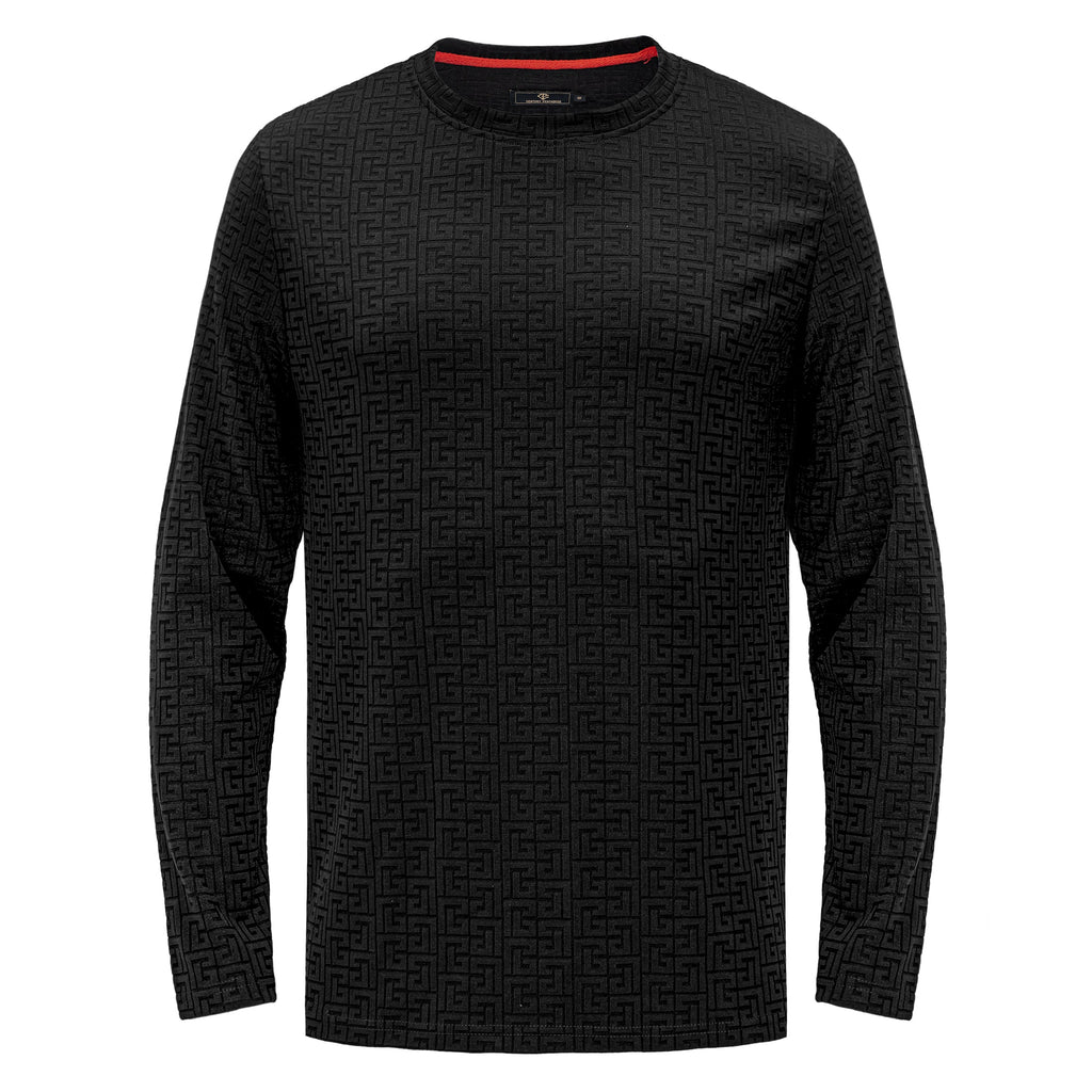 PERFECT TIMING LS T-SHIRT - CENTURY PENTHOUSE BLACK