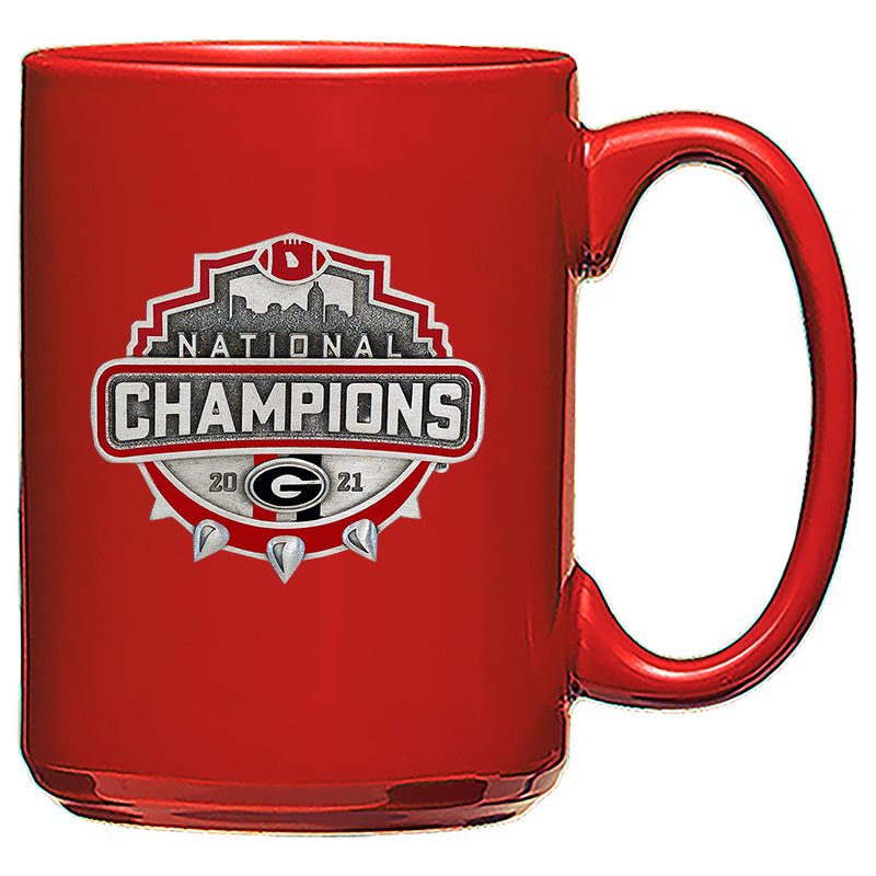 Georgia Bulldogs National Champions 2021 Spike Logo Coffee Mug