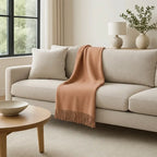 100% Cashmere Throw Blanket - 54"x60"
