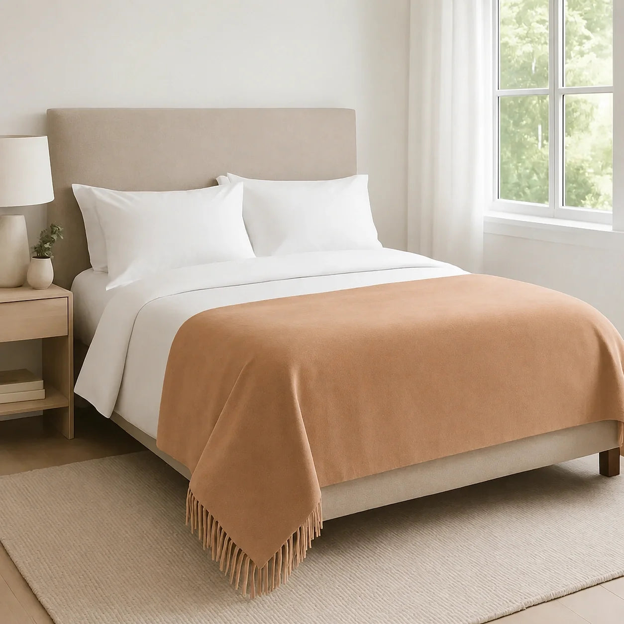 100% Cashmere Throw Blanket - 54"x60"