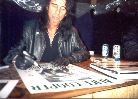 Alice Cooper Signed Skull Snakes Photo Graphics Strat Guitar ACOA