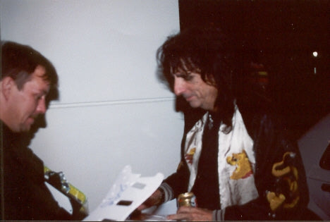 Alice Cooper Signed Mask & Custom Display Stand Exact Photo Proof