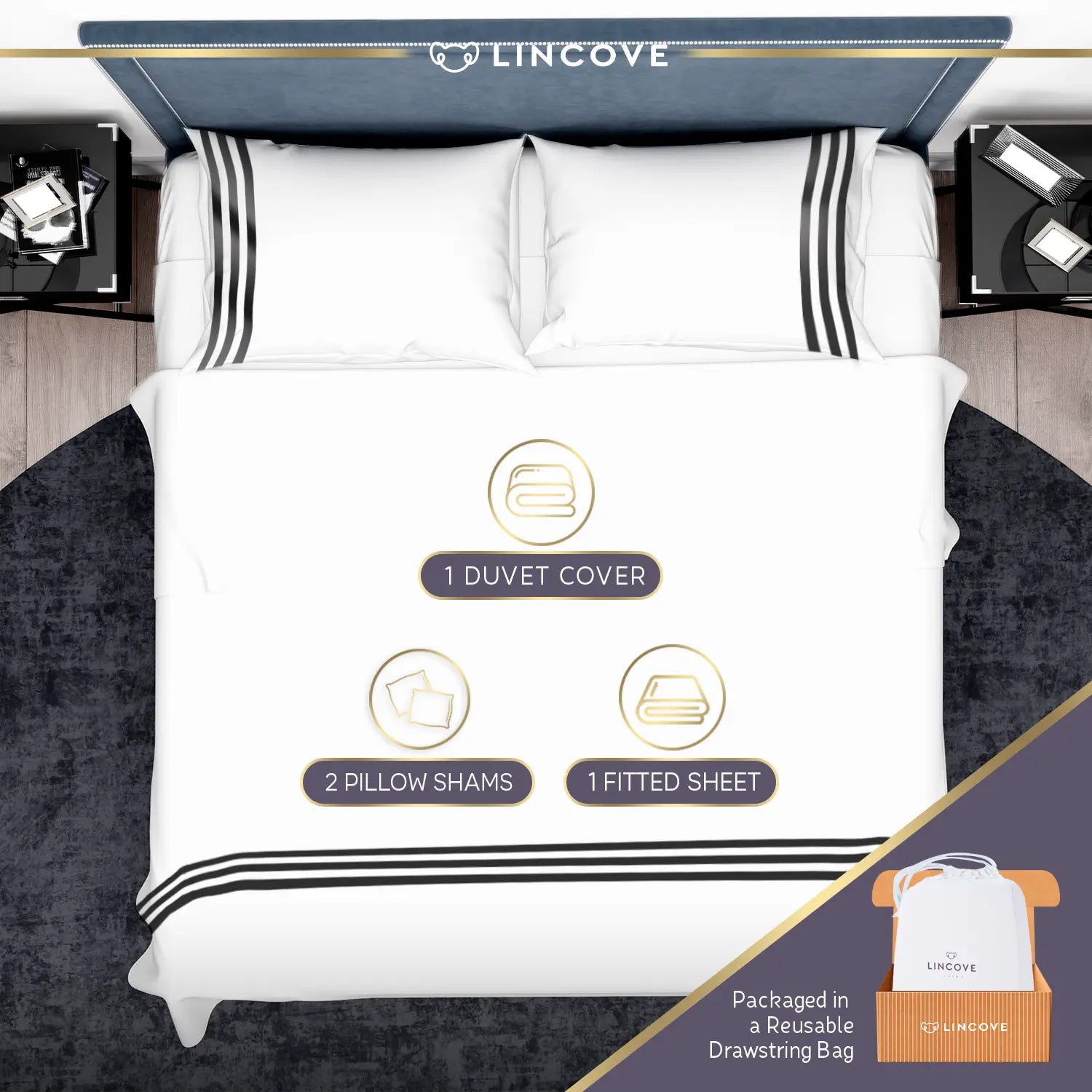 100% Cotton Luxe Duvet Cover Set