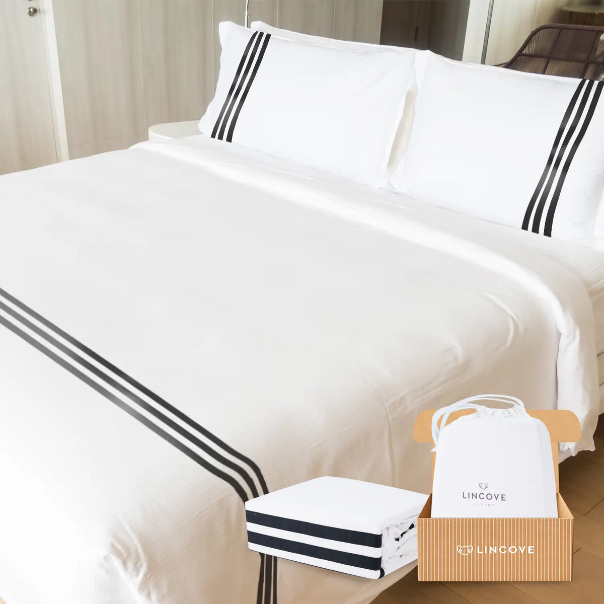 100% Cotton Luxe Duvet Cover Set